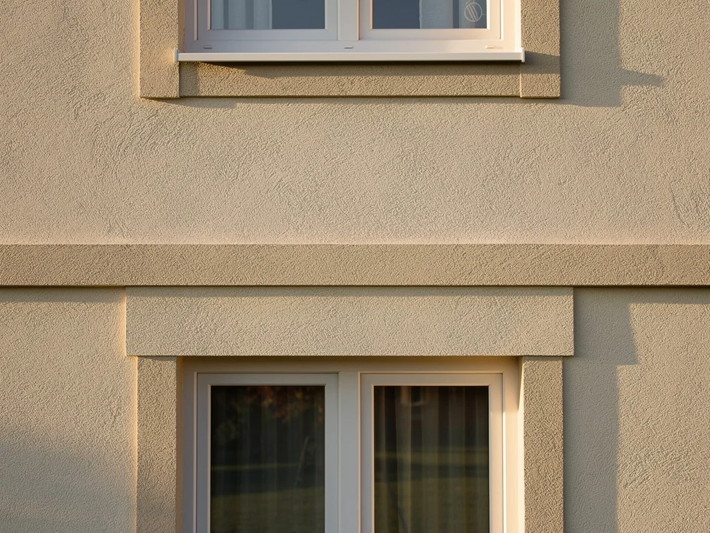 Façade de maison ravalée et isolée sous enduit taloché ton pierre